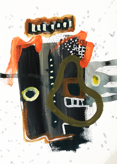 50 x 35 cm, Mixta sobre papel