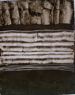 39 x 31 cm, Acrílico y cemento sobre papel