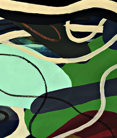 65 x 165 cm, Mixta sobre tela negra en internet