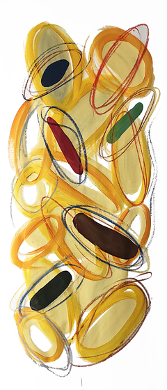 140 x 60 cm, Mixta sobre tela