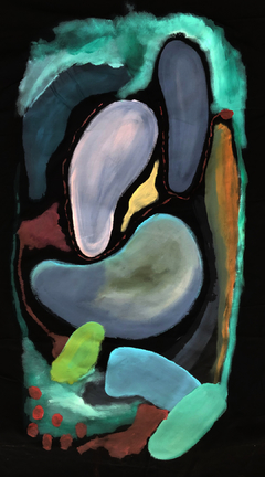 90 x 50 cm, Mixta sobre tela