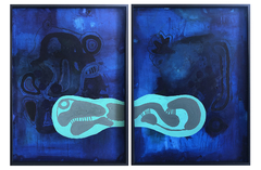 117 x 86 cm c/pieza, Mixta sobre tela