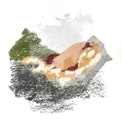 30 x 30 cm, Técnica mixta sobre papel