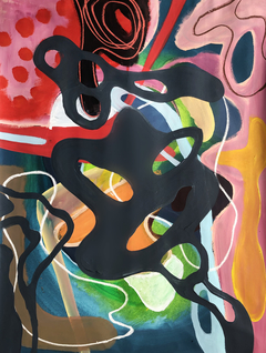 100 x 80 cm, Mixta sobre tela