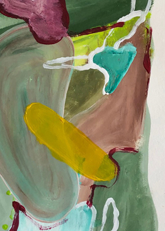 50 x 35 cm, Mixta sobre papel hecho a mano - comprar online