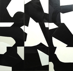 150 x 150 cm, Tríptico, Óleo sobre tela