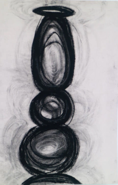 50 x 33 cm, Carbón sobre papel