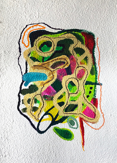 100 x 70 cm, Mixta sobre papel