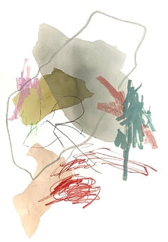 100 x 70 cm, Mixta sobre papel