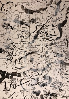 BARCELÓ - 70 x 52 cm, Tinta y Acrílico sobre papel