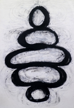 CANZIO - 112 x 77 cm, Barra de óleo sobre papel