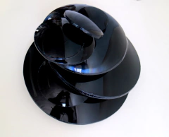 26 cm diám x 20 cm alto - Escultura vidrio pintado