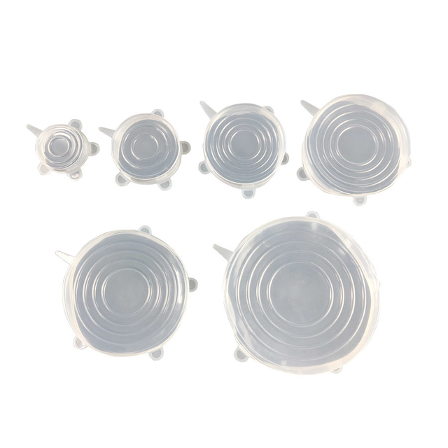 Set de 6 tapas de silicona redondas - comprar online