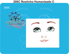200/C - Stencil Rostinho Humanizados M
