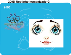 200/D - Stencil Rostinho Humanizado M