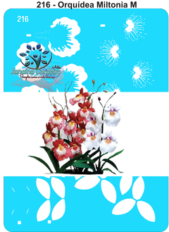 216 - Stencil Orquídeas Miltonia