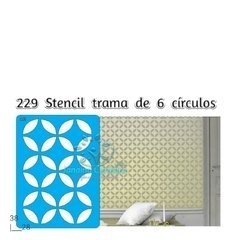229 - Stencil Trama de 6 Círculos