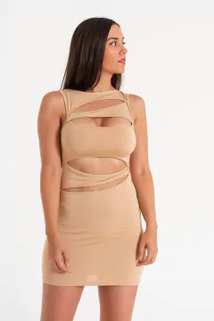 Vestido ZAGREB Nude - comprar online