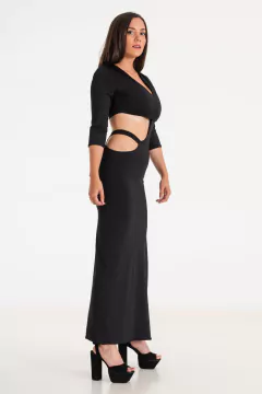 Vestido OVIEDO Negro - BA Brodery