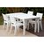 Combo 01: 4 sillas Ibiza blancas + Mesa Futura keter