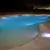 piscina con luz led pooled