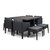 Set de jardín Columbia 7 piezas keter negro