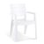 Silla Jardín Ibiza con apoyabrazos Blanca keter