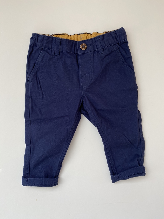 H&M - Pantalon de gabardina (T:6-9M)