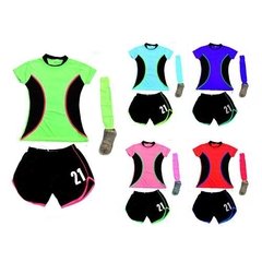 Conjunto Femenino Hockey, Fútbol: Camiseta, Short Y Medias en internet