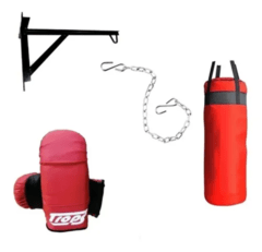 Combo Box Guantin + Bolsa 1.10 + Soporte + Cadena + Relleno - comprar online