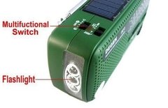 Rádio Dínamo/alarme/lanterna/energia Solar/pilha Degem De13 - loja online