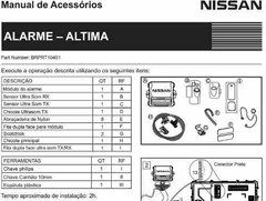 Alarme Original Nissan Altima C/manual Instalação (na Caixa) - comprar online