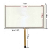 Kit 3 Touch Screen Multimídia Caska Buster Multilaser M1