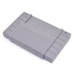 Case Carcaça Para Cartucho Super Nintendo Snes - Novo Cinza