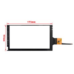Touch Screen 7" Capacitivo Central Multimídia 6 Vias Flat Lateral Chip Gt911