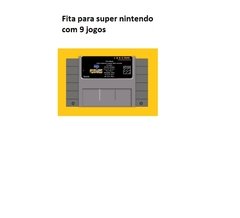 Cartucho Fita Super Nintendo 9 Em 1 Top Gear Aladin Bomberman