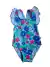 Traje de baño flor lavanda y frutilla