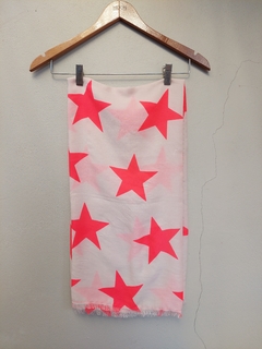 Pañuelo crudo con estrellas flúo