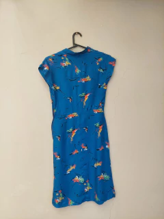 Vestido azul estampado - comprar online