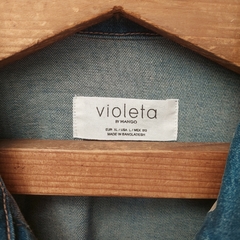 Campera de jean - Violeta by Mango - L/XL - visitaelalmacen
