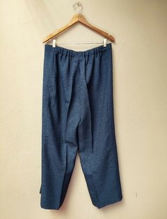 Pantalón recto azul - comprar online