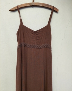 Vestido marrón largo - Estancias Chiripá - comprar online