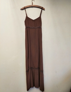 Vestido marrón largo - Estancias Chiripá