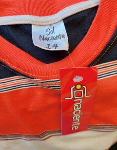 Remera rayada manga corta - Sol Naciente en internet