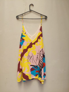 Vestido corto estampado - comprar online