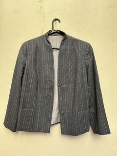 Blazer rayado de lana