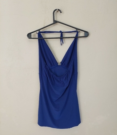 Top azul con strass en internet