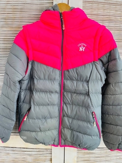 Campera combinada niña inflable en internet