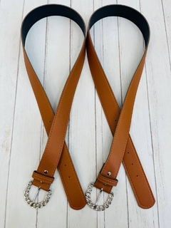 Cinto hebilla circular con cadena - comprar online