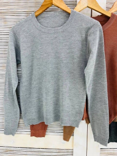 Sweater liso hilo dama (T. Aprox: S/M)